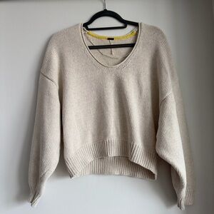 Free People Oversized Cotton Sweater